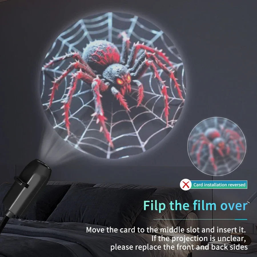 USB Projection Night Light – Planet, Halloween & Christmas Lamp