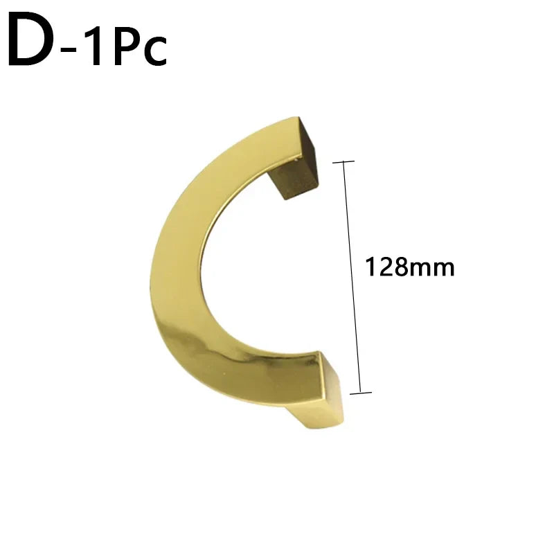 Modern Semi-Circular Zinc Alloy Cabinet Drawer Pull Handle
