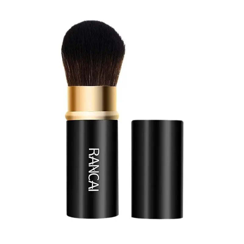 Retractable Cosmetic Brush Portable Face Powder Blusher Foundation Blush Highlight Brush Fiber Hair Handle Brush Female Peaceful Pleasures Health and Wellness