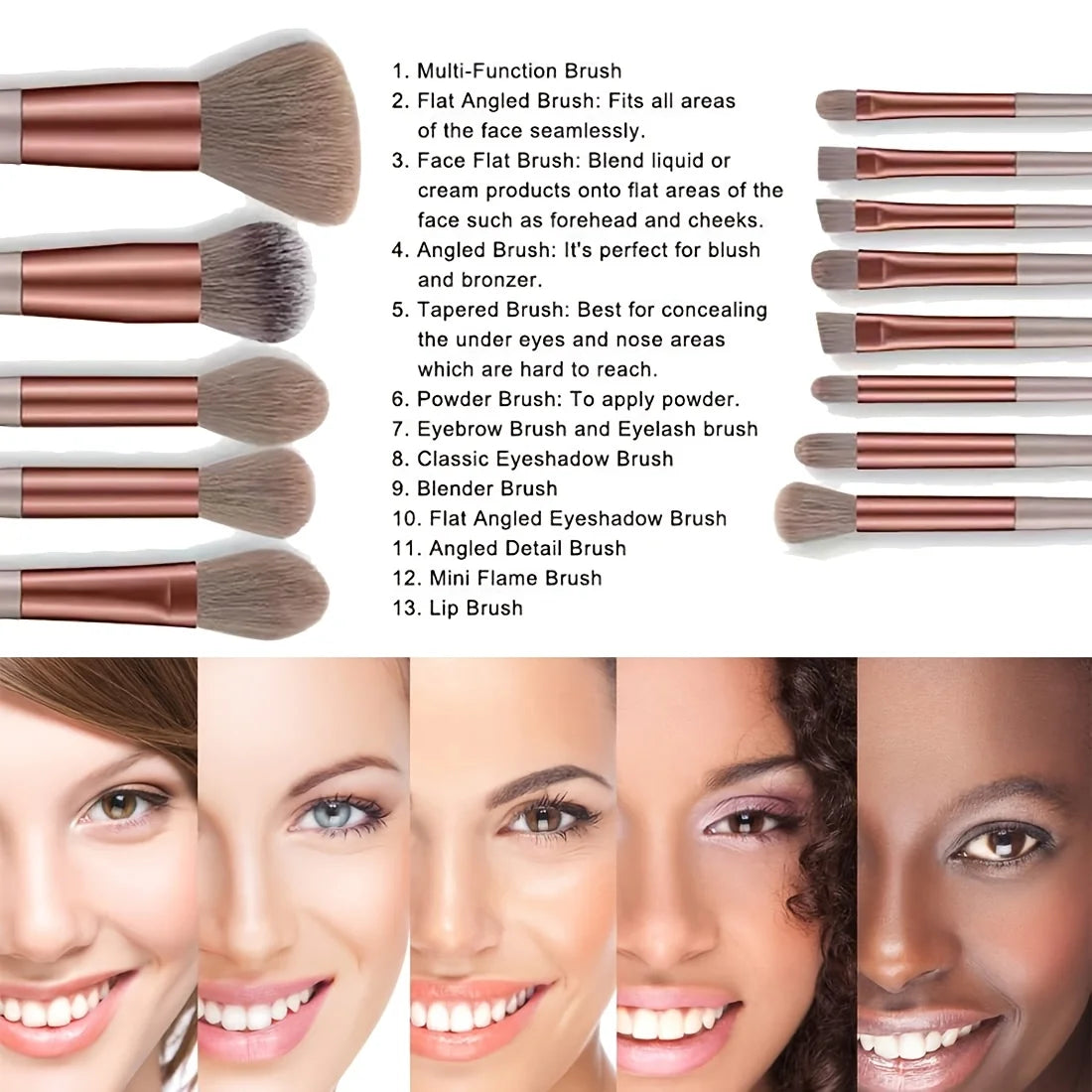 VANDER LIFE 8–29Pcs Professional Makeup Brush Set | Travel Kit