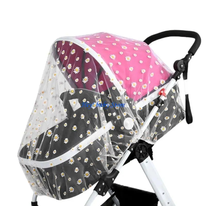 Baby Stroller Mosquito Net | Embroidered Insect Mesh Cover