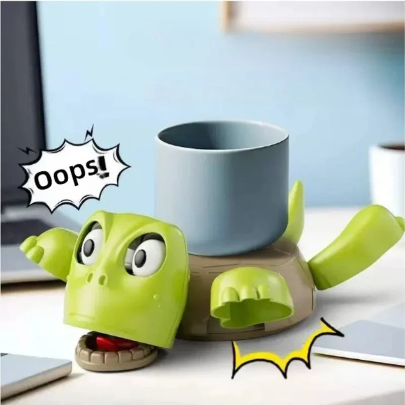 Funny Turtle Coaster – Pop-Out Eyes & Limbs Novelty Cup Mat