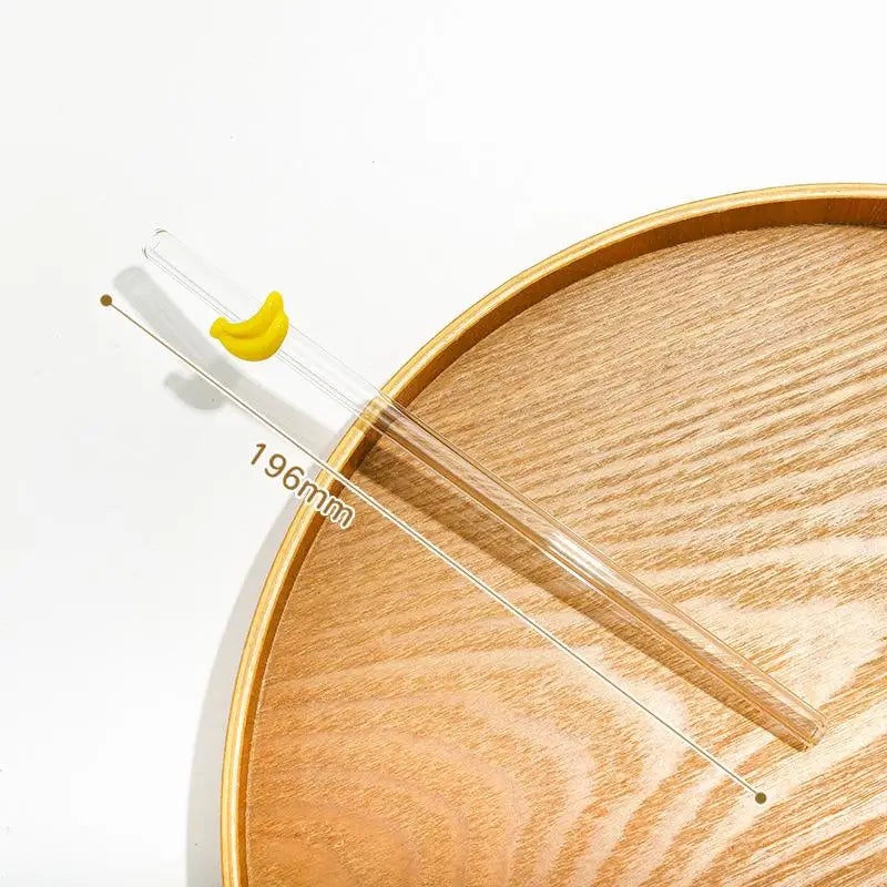 Reusable Glass Drinking Straw with Brush | BPA-Free Eco Gift