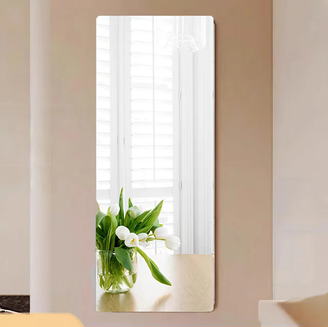 Creative DIY Mirror Wall Stickers Living Room Bathroom Decor Acrylic