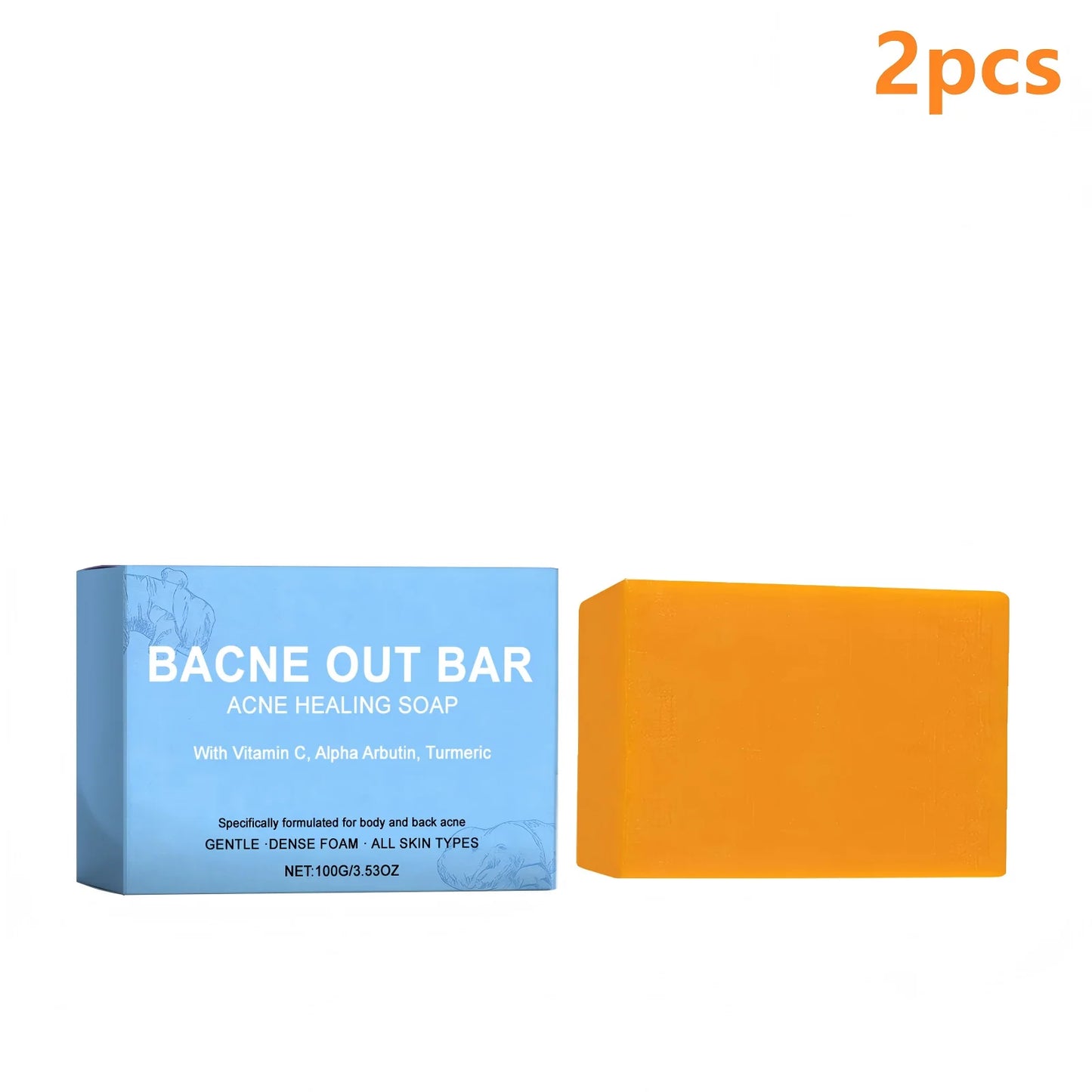 Turmeric Vitamin C Brightening Soap Bar – Oil Control & Exfoliator