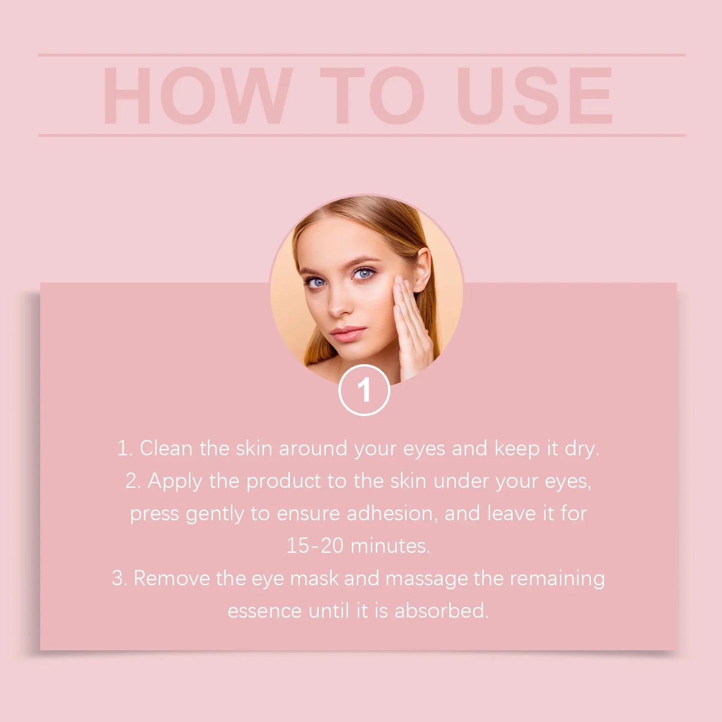 Hyaluronic Acid Eye Masks – Anti-Aging Under-Eye Patches 6 Pairs