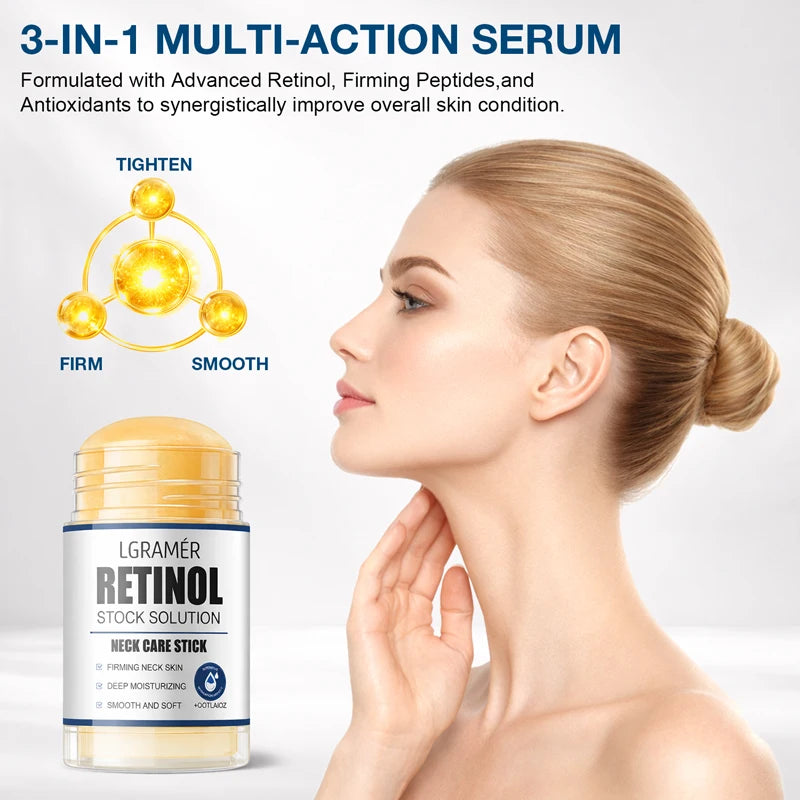 LGRAMER Retinol Neck Firming Cream Stick | Face & Neck Moisturizer