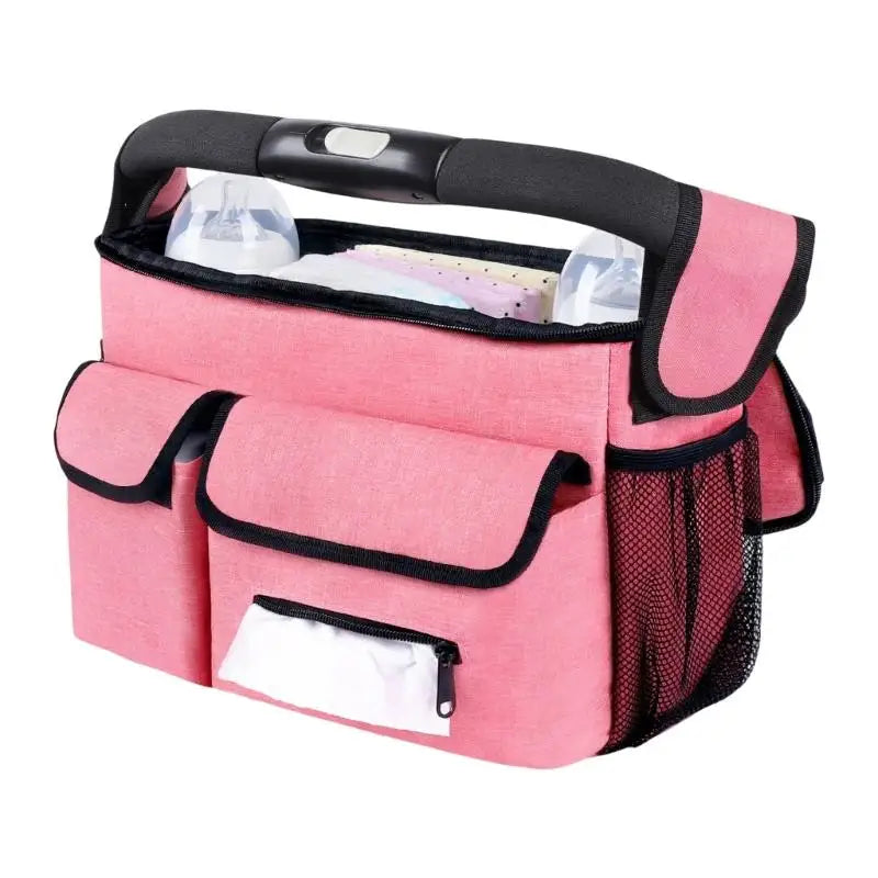 Baby Stroller Hanging Bag | Diaper & Bottle Organizer