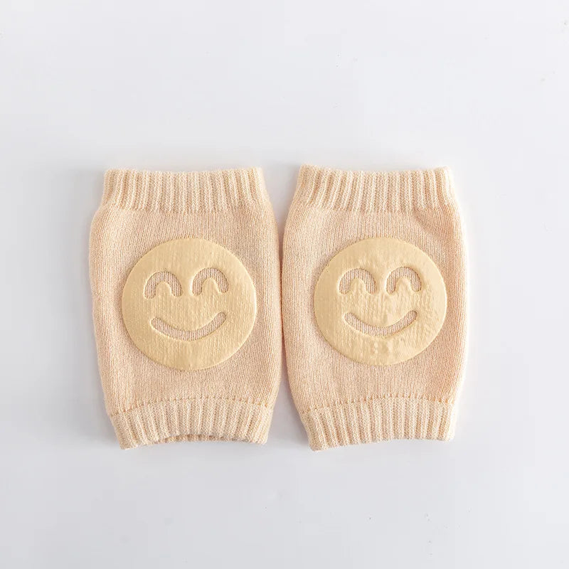 Baby Accessories Knee Pads Leg Warmer Gaiter Smile Girl Boy Kids Crawling Elbow Kneepad Slips Toddlers Infant Legging Elbow Peaceful Pleasures Health and Wellness khaki