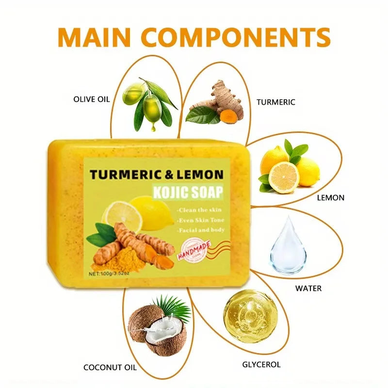2-Pack Turmeric & Citric Acid Body Soap – Moisturizing All Skin