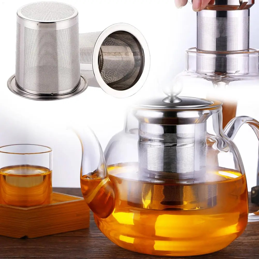 Stainless Steel Loose Leaf Tea Infuser Basket & Strainer