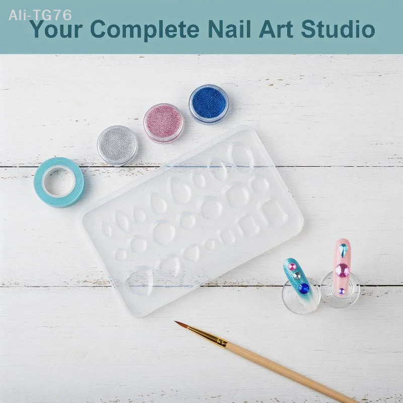 3D Nail Art Silicone Mold – Gemstone Resin Casting DIY Tool