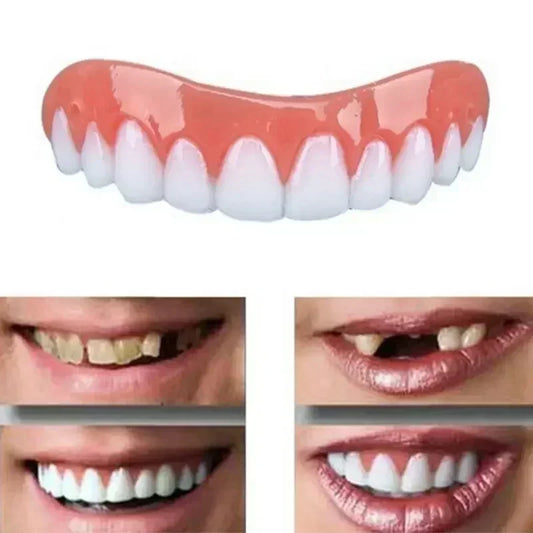 Silicone Snap-On Tooth Veneers – Upper & Lower Smile Cover Cosmetic Tooth Veneers Peaceful Pleasures Health and Wellness