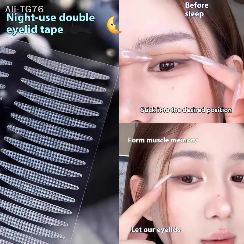 Sleep Memory Double Eyelid Stickers – 40/80 Pcs Invisible Tape