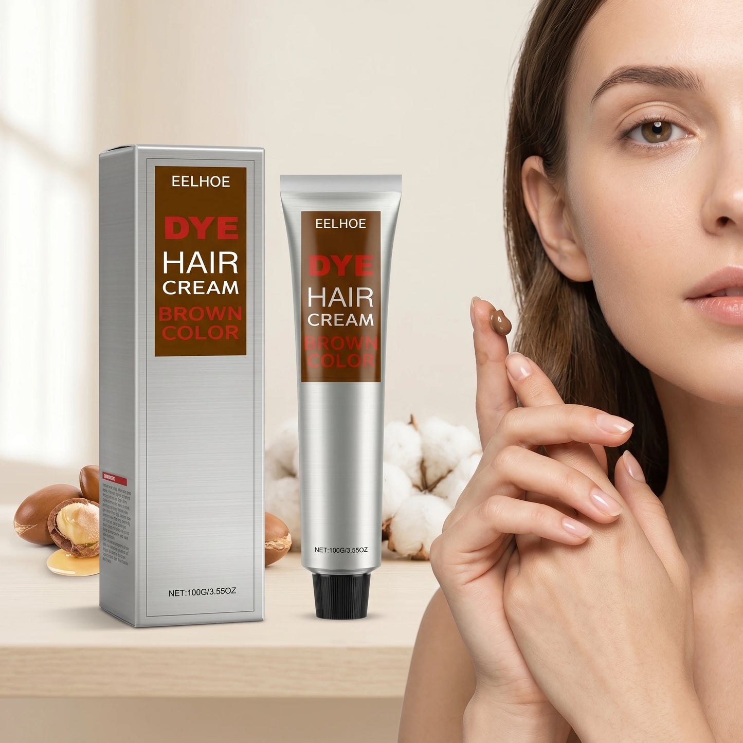 EELHOE Hair Color Cream – Gray Coverage, Semi-Permanent, Long-Lasting Shine Peaceful Pleasures Health and Wellness