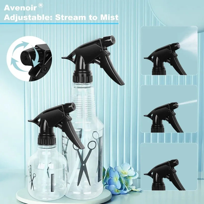 ‌6pcs 250/500ml Adjustable Spray Bottle - Fine Mist Sprayer for Hair Care, Plant Watering & Home Cleaning Peaceful Pleasures Health and Wellness