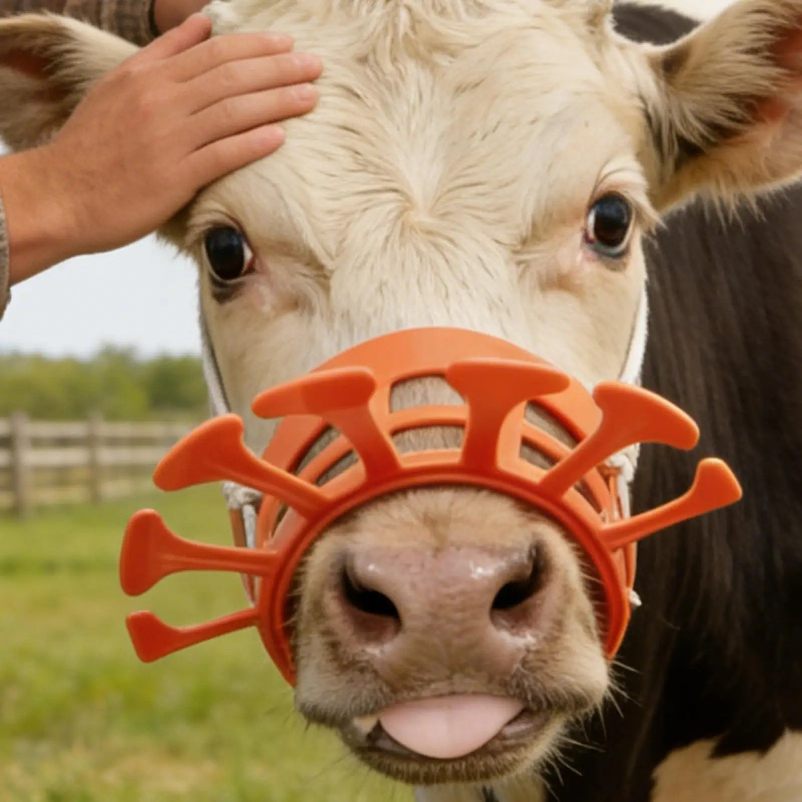 Calf Weaner for Cattle Breathable Comfortable Easy Installation Calf Weaning Thick Clip for Farmers Professionals Herd Managers Peaceful Pleasures Health and Wellness China Mainland