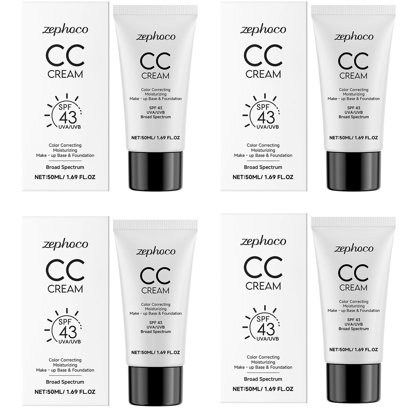 Sunscreen Moisturizing Liquid Foundation Lightweight Long Lasting Hydrating Brightening Oil Control Not Easy To Fade CC Cream Peaceful Pleasures Health and Wellness Buy 2 Get 2 Free