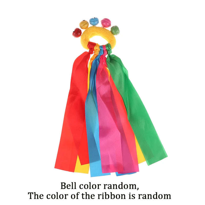 Kids Cheerleading Wrist Ribbon Pom Bracelet | Dance & Sports Prop