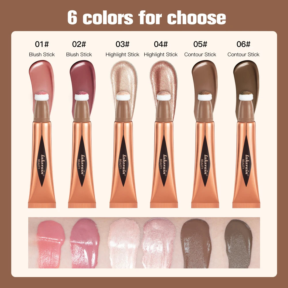 Liquid Contouring Highlighter Stick Matte Brightening Primer Highlighter Nose Shadow Silhouette Small V Face Blush Highlight Peaceful Pleasures Health and Wellness