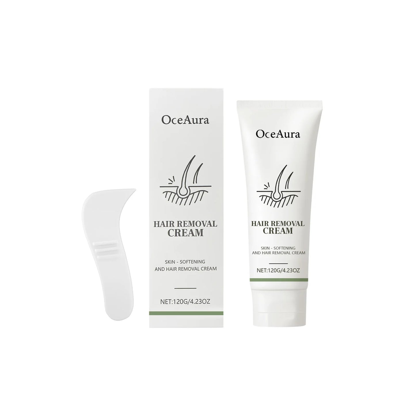 120g Gentle Hair Removal Cream | Aloe & Glycerin, Pore Shrink