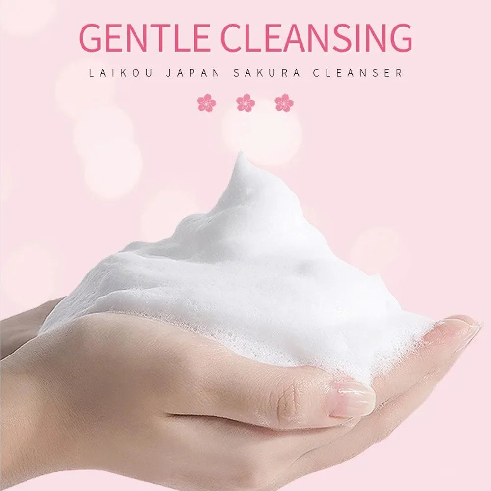 LAIKOU Sakura Cherry Blossom Facial Cleanser – Deep Clean & Glow