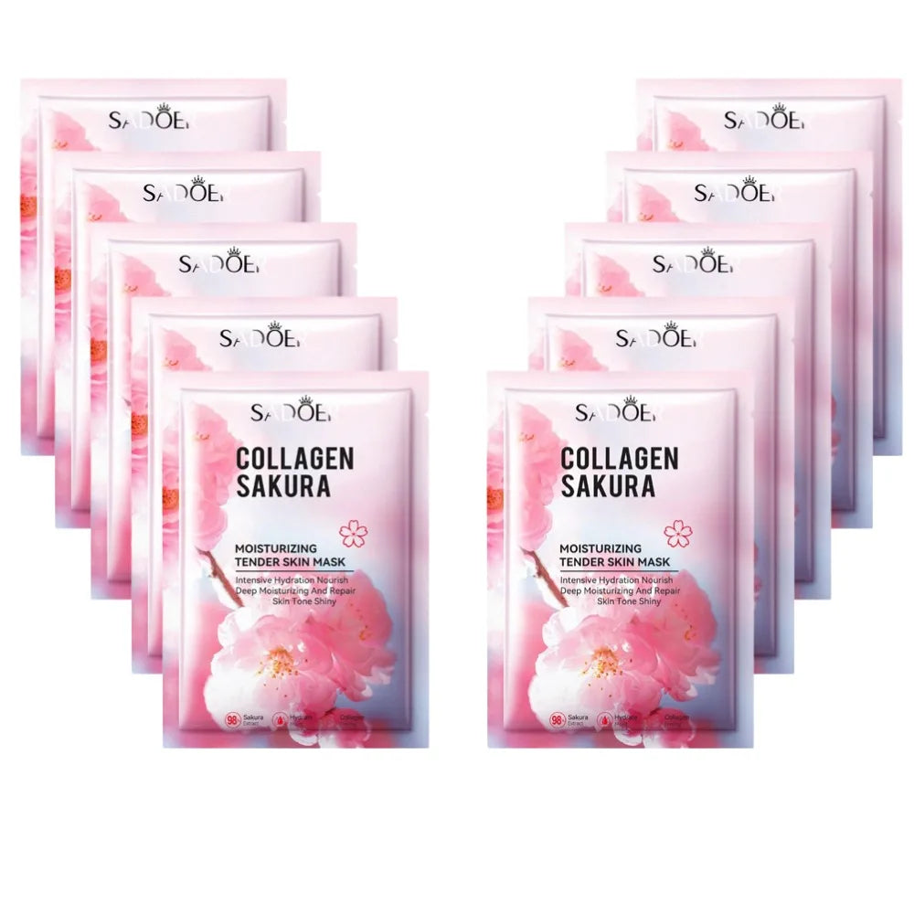 Sakura Collagen Face Mask – Hydrating & Firming Sheet Mask