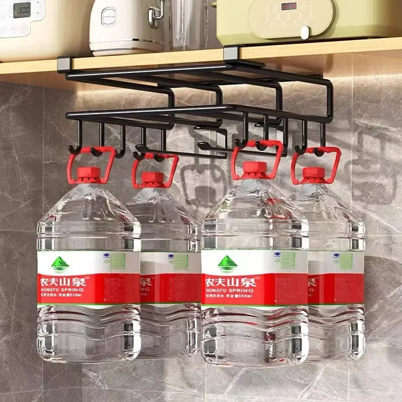 Kitchen Under Cabinet Basket Storage Shelf Cutting Board Rack Kitchen Closet Rack Under Desk Cabinet Office Bathroom Organizers Peaceful Pleasures Health and Wellness