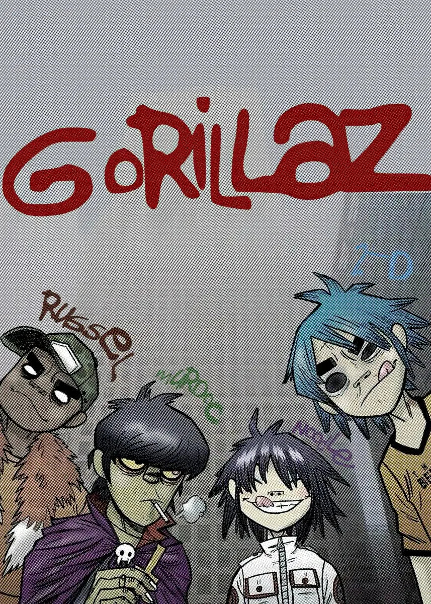 Gorillaz Canvas Wall Art Poster | Hip Hop Music Fan Decor