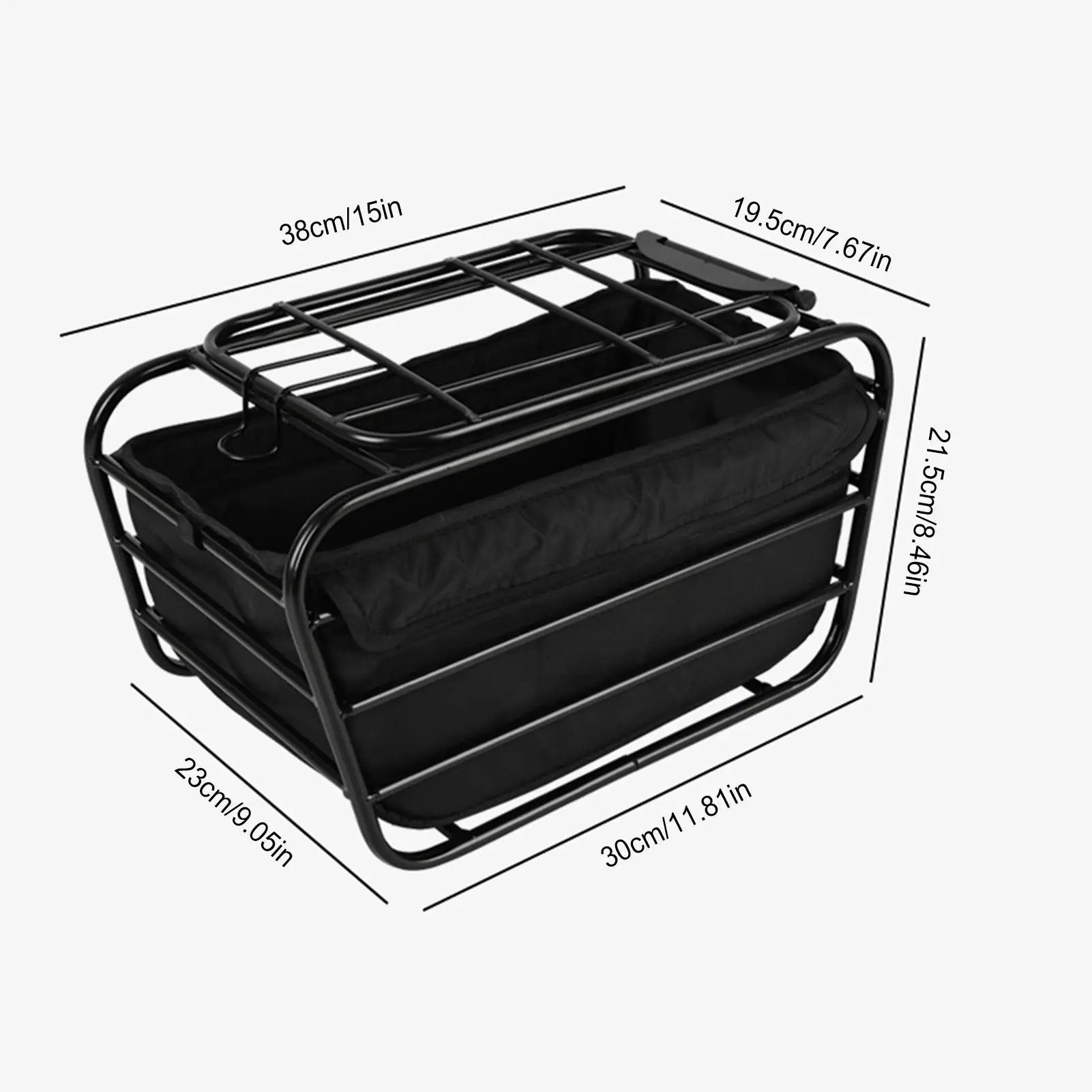 Heavy Duty Bike Rear Basket | Pet Carrier & Cargo Case Bike Rear Basket Peaceful Pleasures Health and Wellness