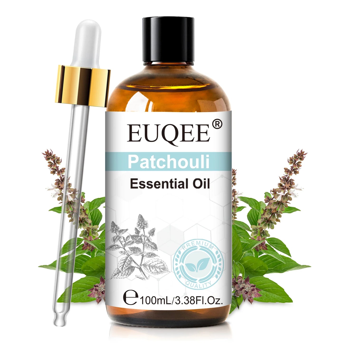 EUQEE 100ml Essential Oils – Lavender, Vanilla, Lemon & Cinnamon