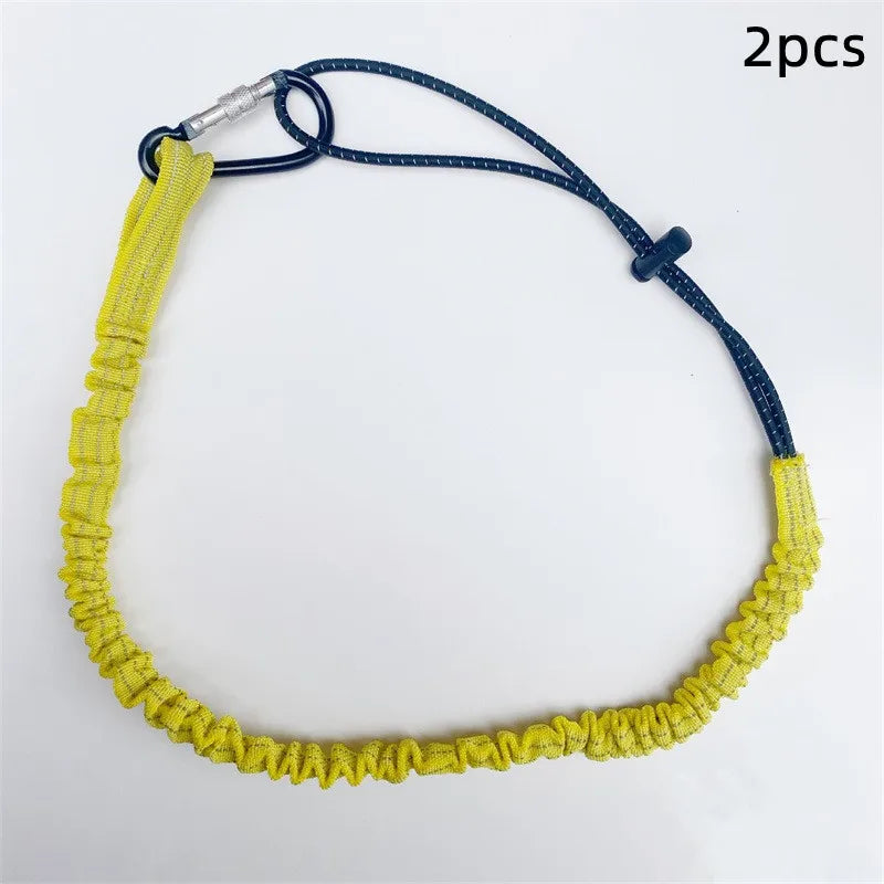 Safety Tool Lanyard Carabiner Hook | Anti-Drop Elastic Rope