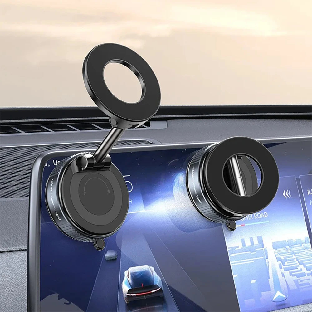 Magnetic Car Phone Holder 360° Suction Cup Dashboard Mount