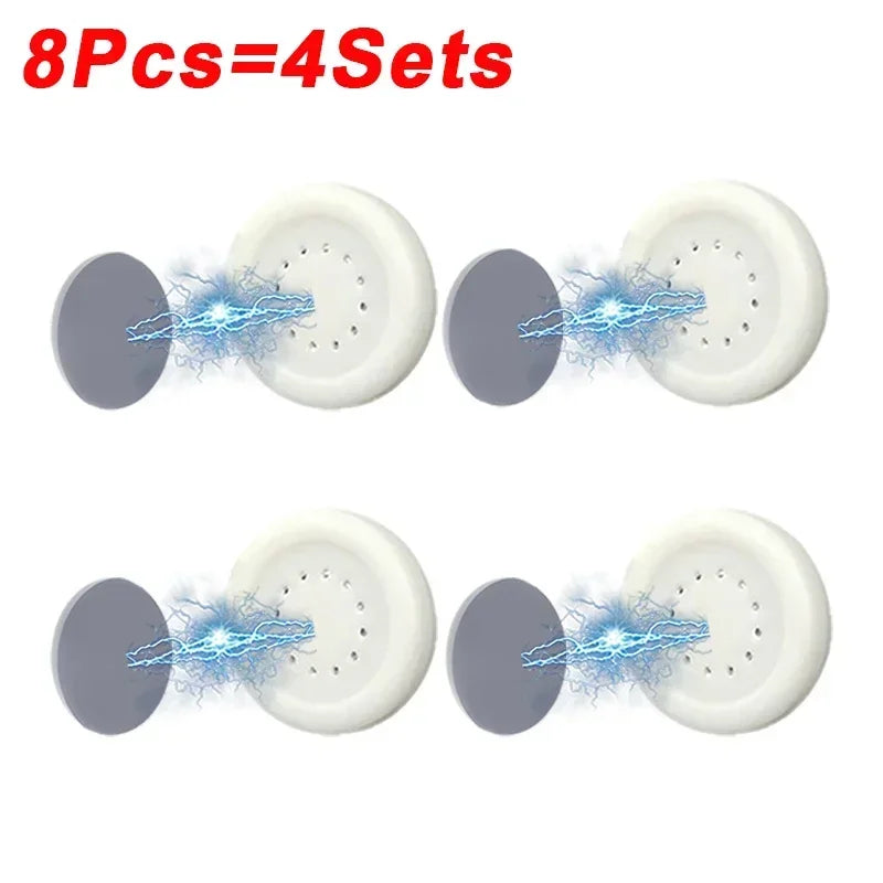 Magnetic Key Holder Wall Hooks – Fridge & Cabinet Organizer Magnetic Wall Hook Peaceful Pleasures Health and Wellness 8Pcs-(4Sets)