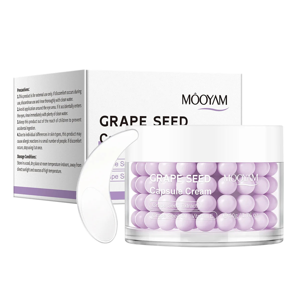 Centella Asiatica Capsule Cream | Hyaluronic Acid & Grape Seed