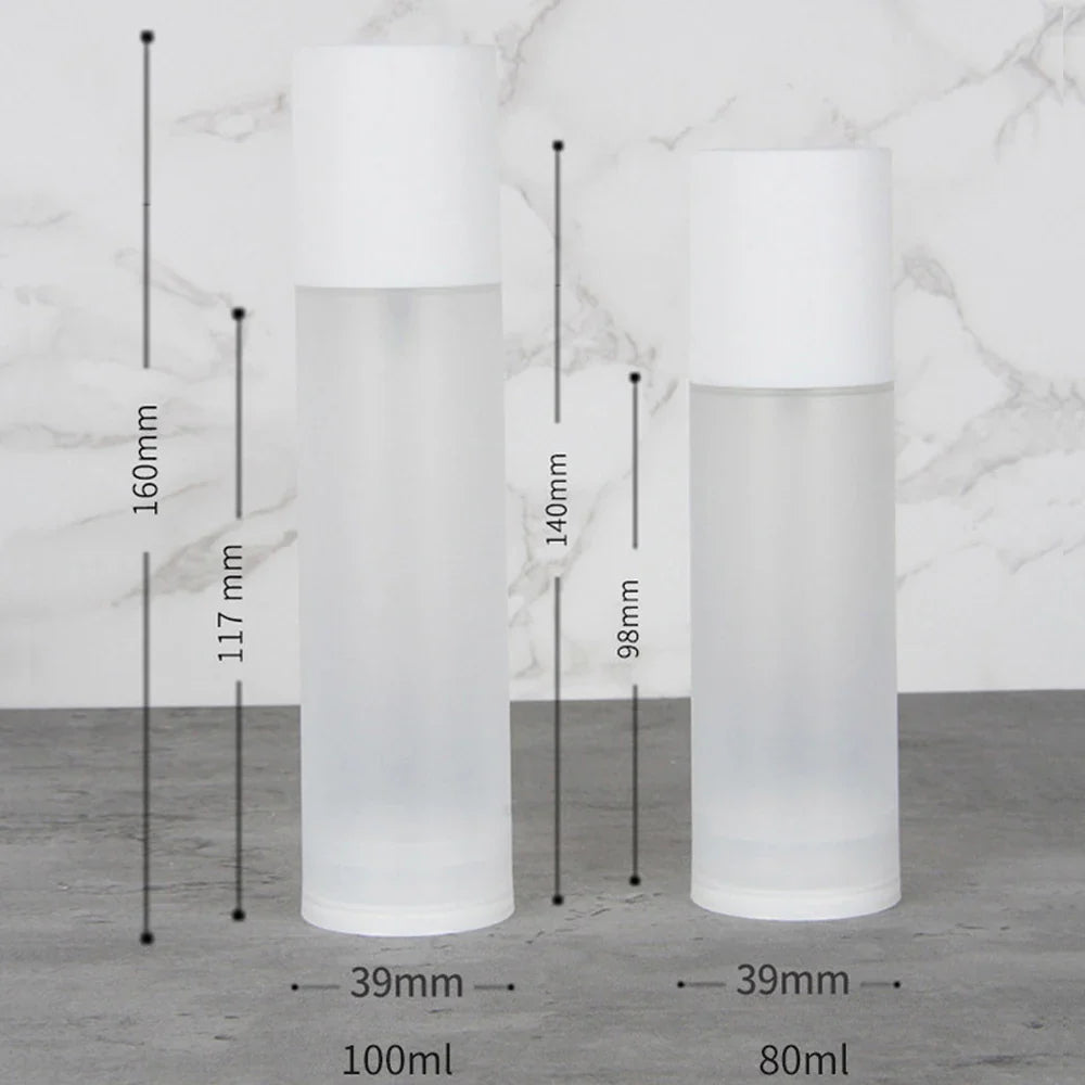 Airless Vacuum Pump Bottles 15ml–100ml | Travel Lotion Dispenser