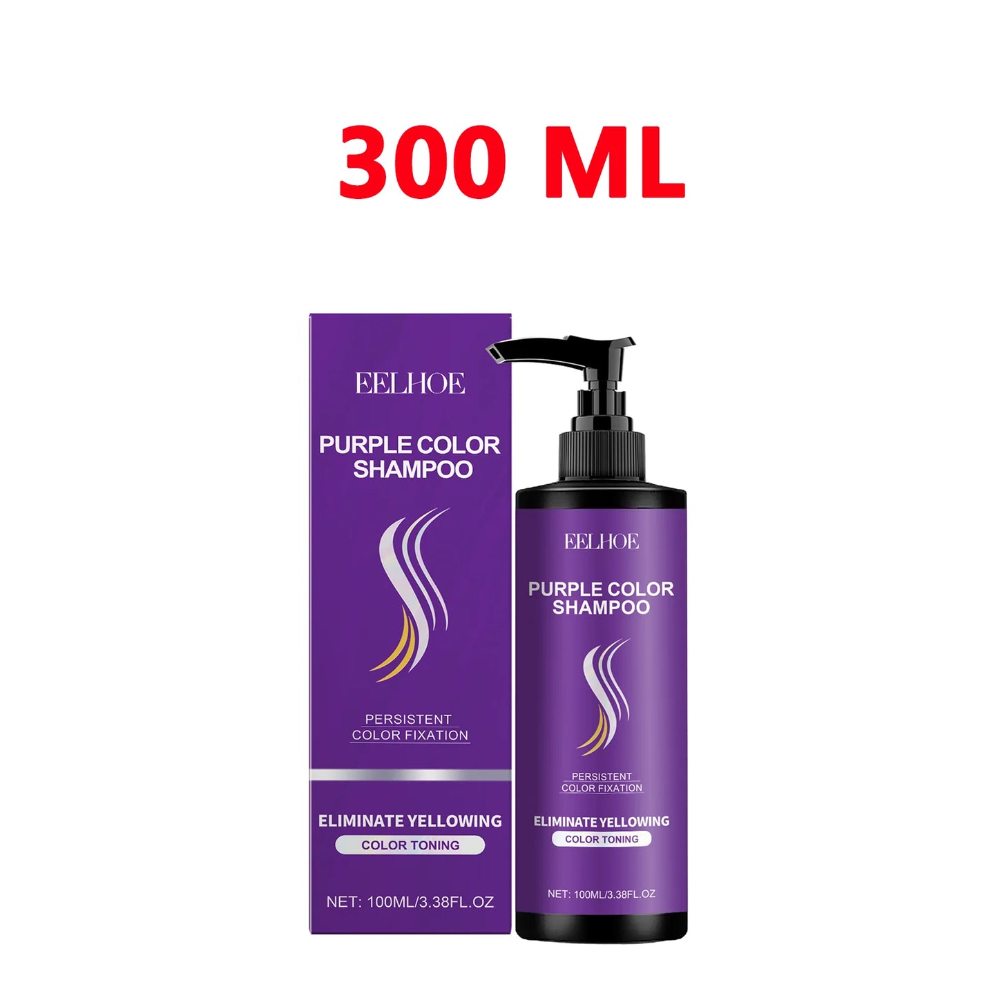Eelhoe Purple Shampoo – Anti-Brass Toning for Blonde & Gray
