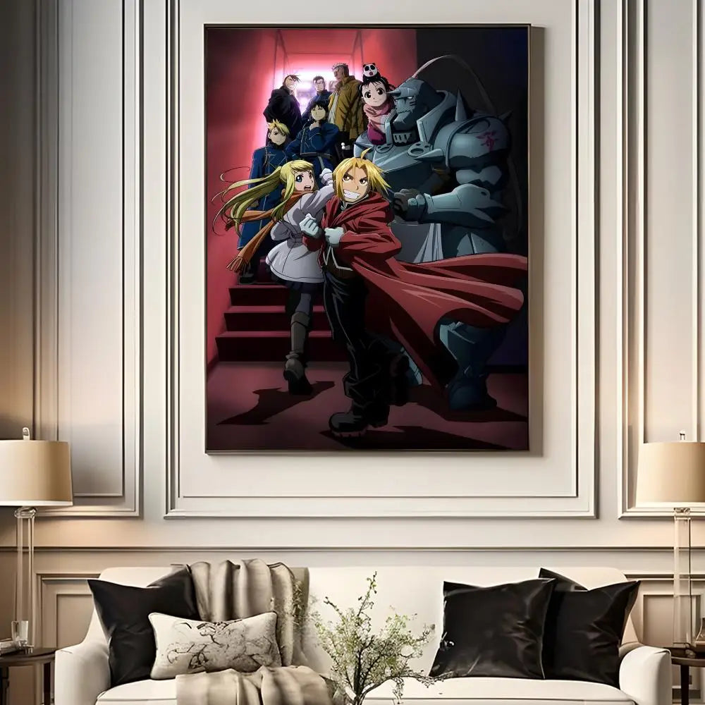 Fullmetal Alchemist Anime Poster – A4 HD Wall Art Print