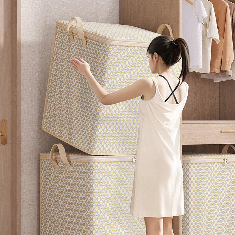 Extra Large Under Bed Storage Bag | Zippered Bedding Organizer