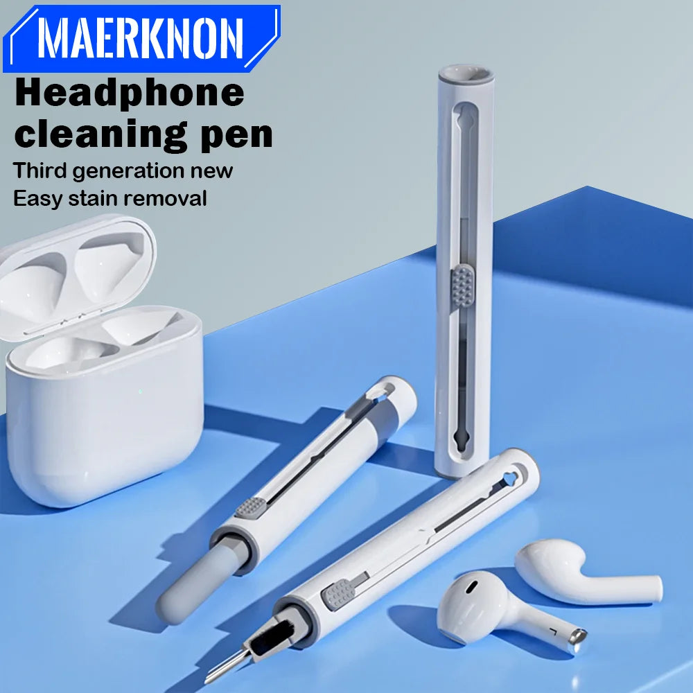 3-in-1 Earbud Cleaning Kit – Pen, Brush & Sponge | AirPods