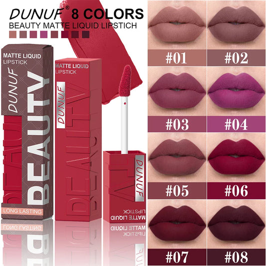 DUNUF Y2K Waterproof Lip Gloss – Non-Stick Long-Lasting Color Waterproof Lip Gloss Oasis Select