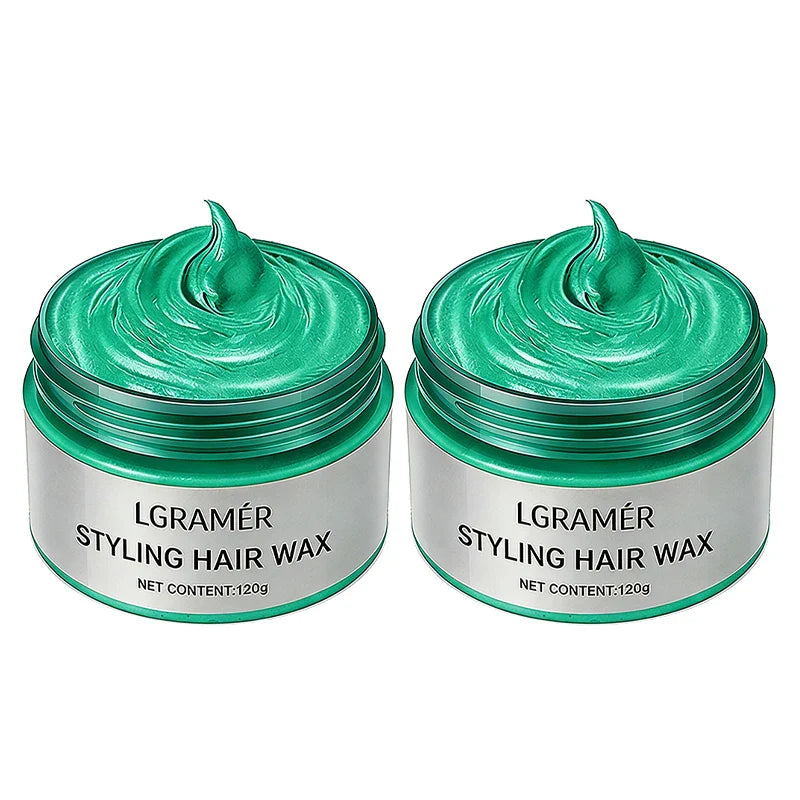 Temporary Hair Color Wax – 9 Shades | Silver Gray, Wine Red & More