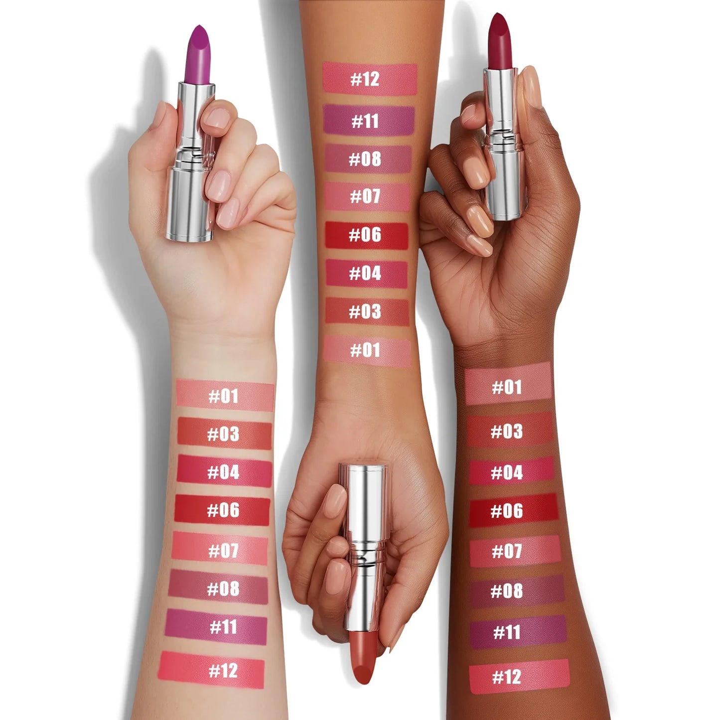 SNAILGIRL 6-Color Matte Lipstick – Waterproof Velvet Finish