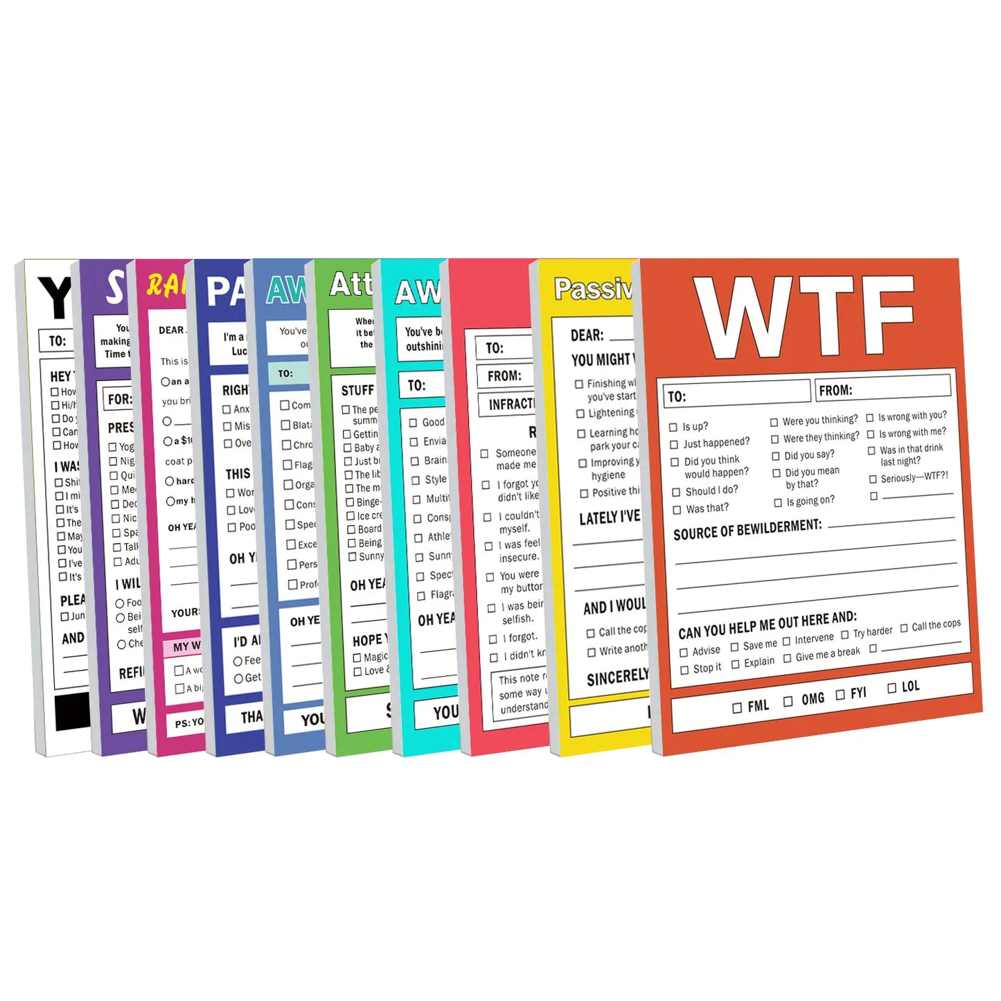 50 Sheets Work Notebook Praising Emotions Apologizing Notes