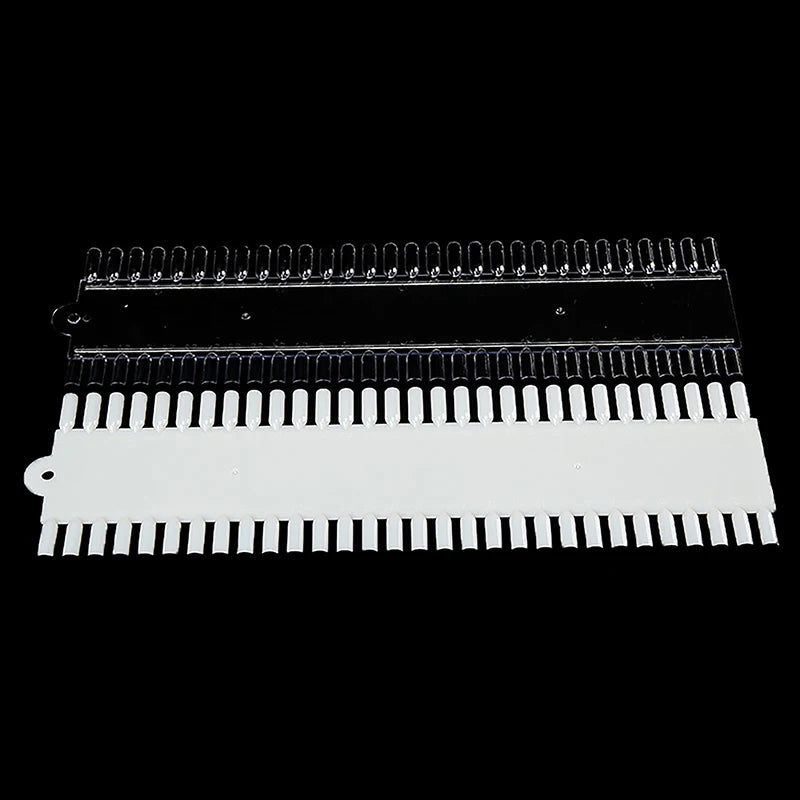 60Pcs/set False Nail Tips Nail Polish Palette Stand Show Tools Flat-Bottom Manicure Solid Plastics Nail Art Display Tools Peaceful Pleasures Health and Wellness