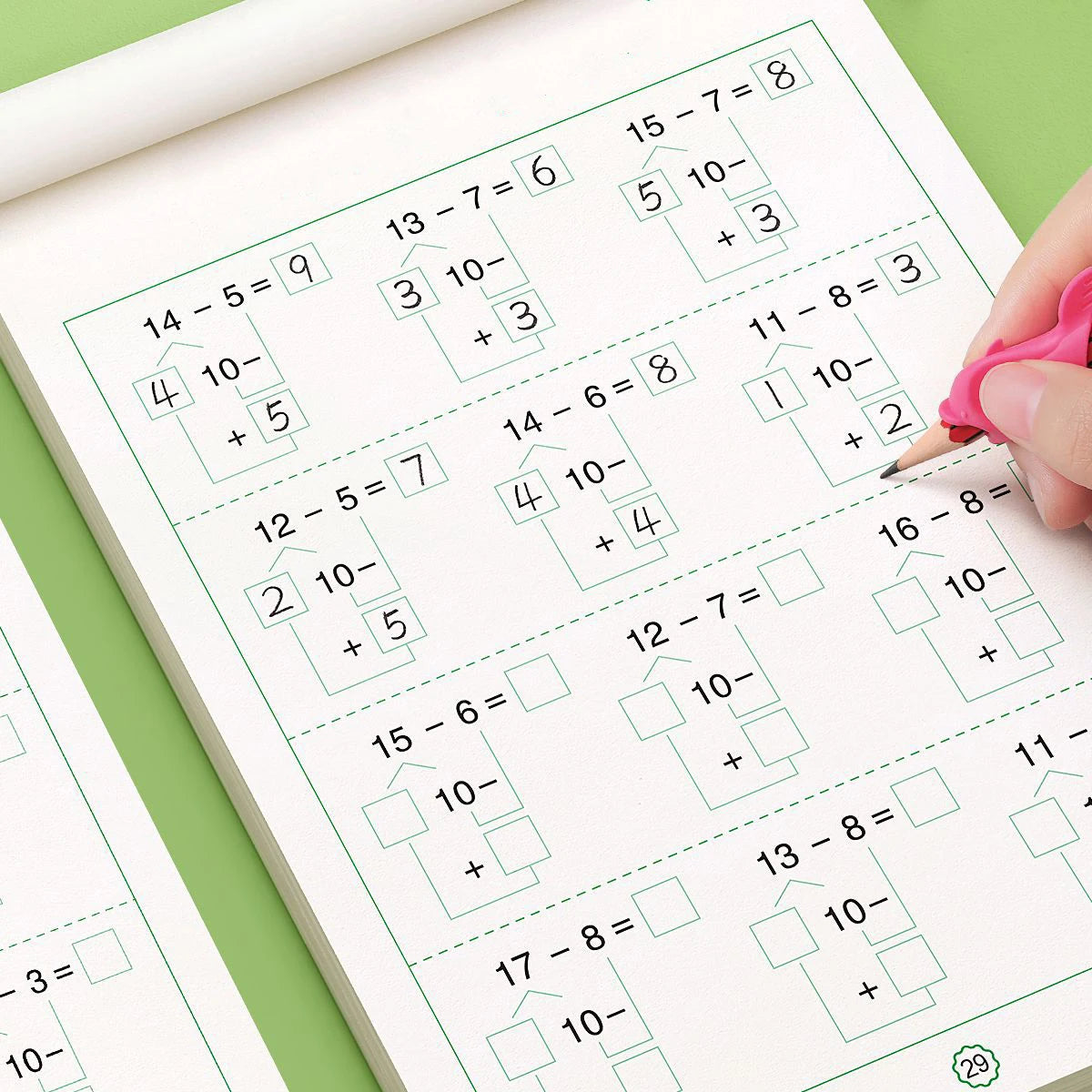 Kids Math Handwritten Copybook Addition Subtraction Within 10 20