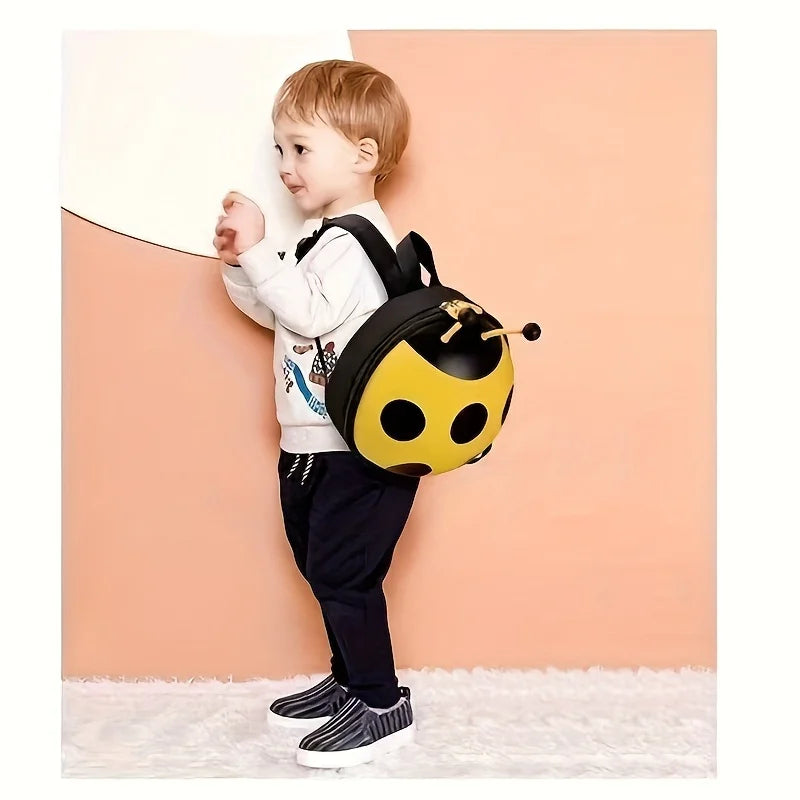 Cute Ladybug Kids Backpack for Toddlers 1-3 Years - Lightweight High Quality & Dirt-Resistant Anti-Loss Design with Adjustable Peaceful Pleasures Health and Wellness