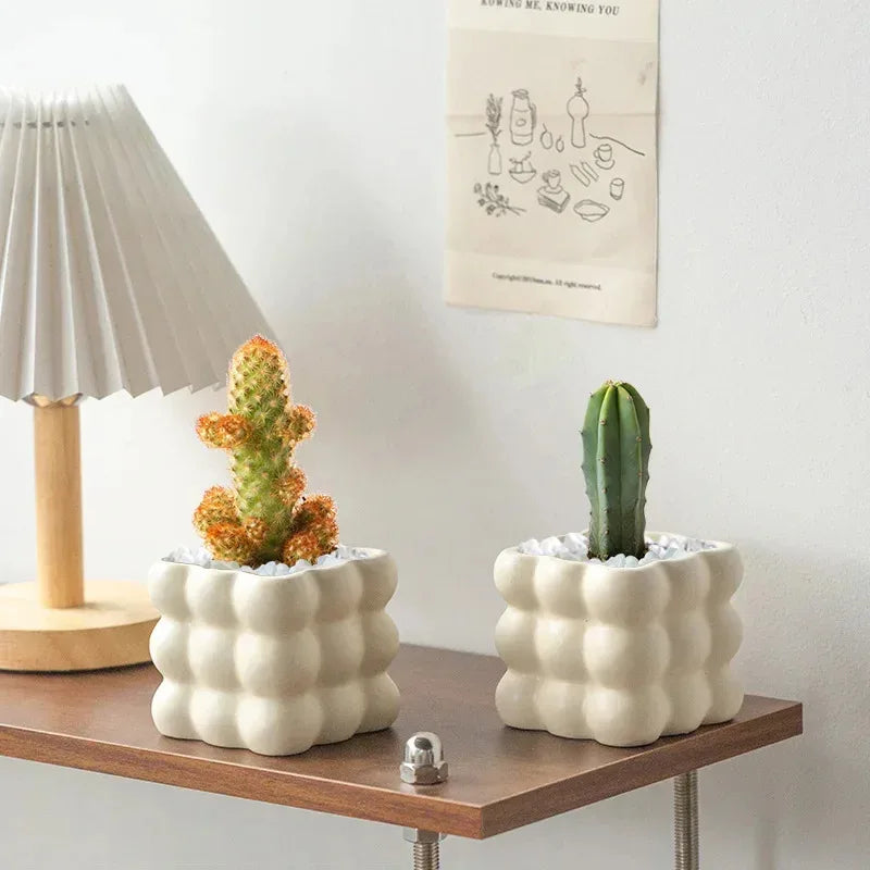 Ceramic INS Style Plant Pot | Succulent & Indoor Desk Décor