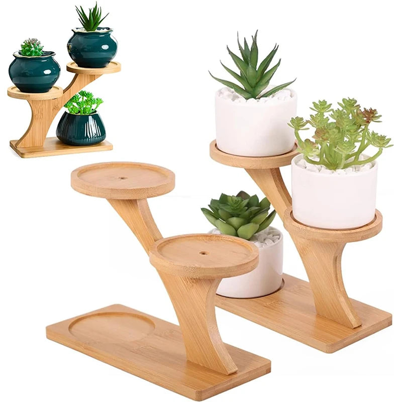 3-Tier Mini Plant Stand for Windowsill, Desk & Indoor Decor