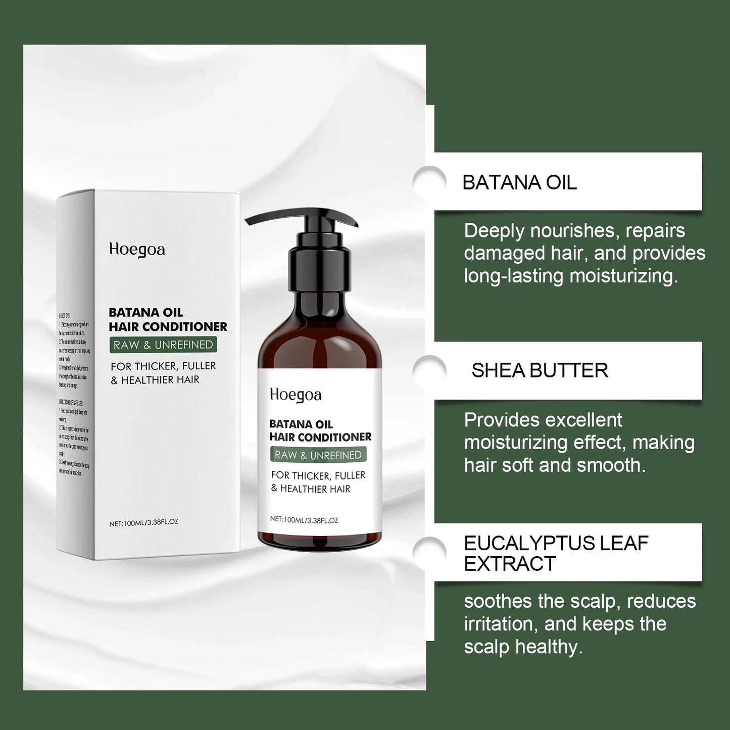 HOEGOA Batana Oil Hair Conditioner – Nourishing & Smoothing